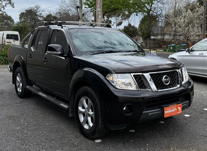 2012 Nissan Navara ST D40 Series 6 4x2 Midnight Black