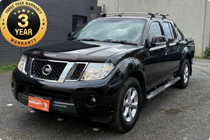 2012 Nissan Navara ST D40 Series 6 4x2 Midnight Black