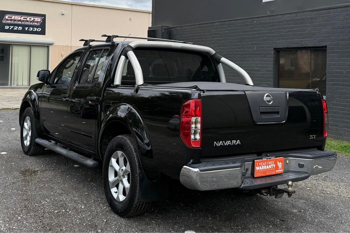 2012 Nissan Navara ST D40 Series 6 4x2 Midnight Black