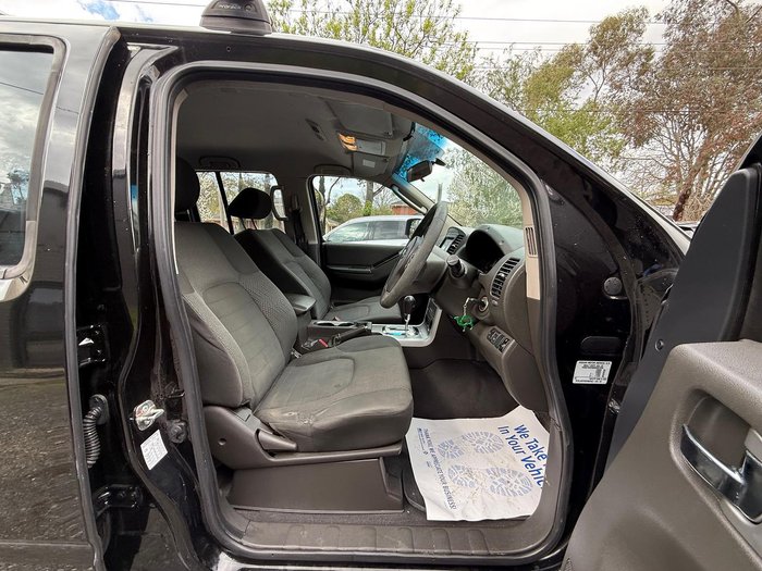 2012 Nissan Navara ST D40 Series 6 4x2 Midnight Black