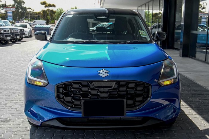 2025 Suzuki Swift Hybrid Plus UZ Frontier Blue Pearl with Black Roof