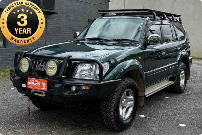 2001 Toyota Landcruiser Prado GXL VZJ95R 4X4 Green