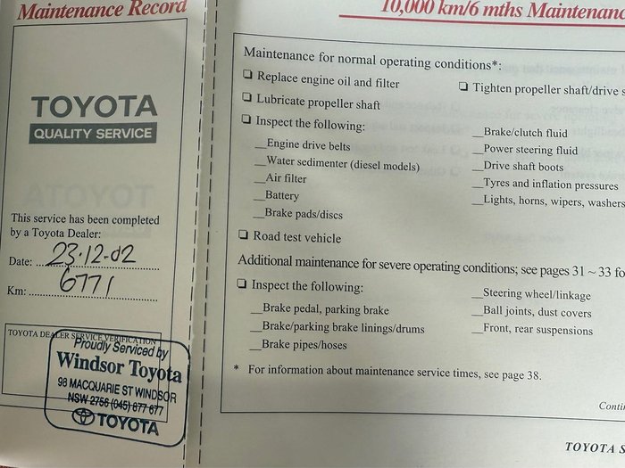 2001 Toyota Landcruiser Prado GXL VZJ95R 4X4 Green