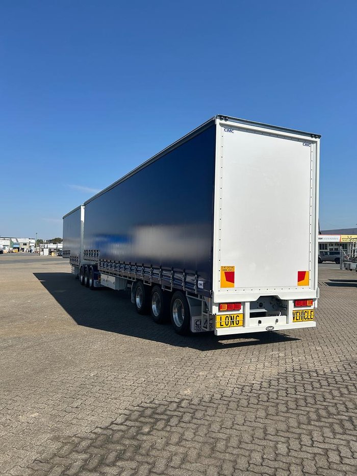 2025 CIMC 34 Pallet Drop Deck Mezz Curtainisder B Double, In Brisbane