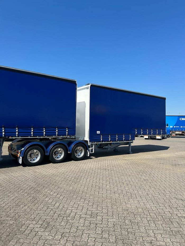 2025 CIMC 34 Pallet Drop Deck Mezz Curtainisder B Double, In Brisbane