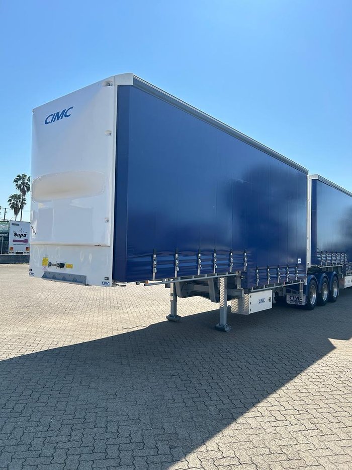 2025 CIMC 34 Pallet Drop Deck Mezz Curtainisder B Double, In Brisbane