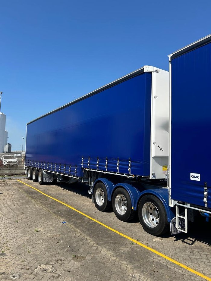 2025 CIMC 34 Pallet Drop Deck Mezz Curtainisder B Double, In Brisbane