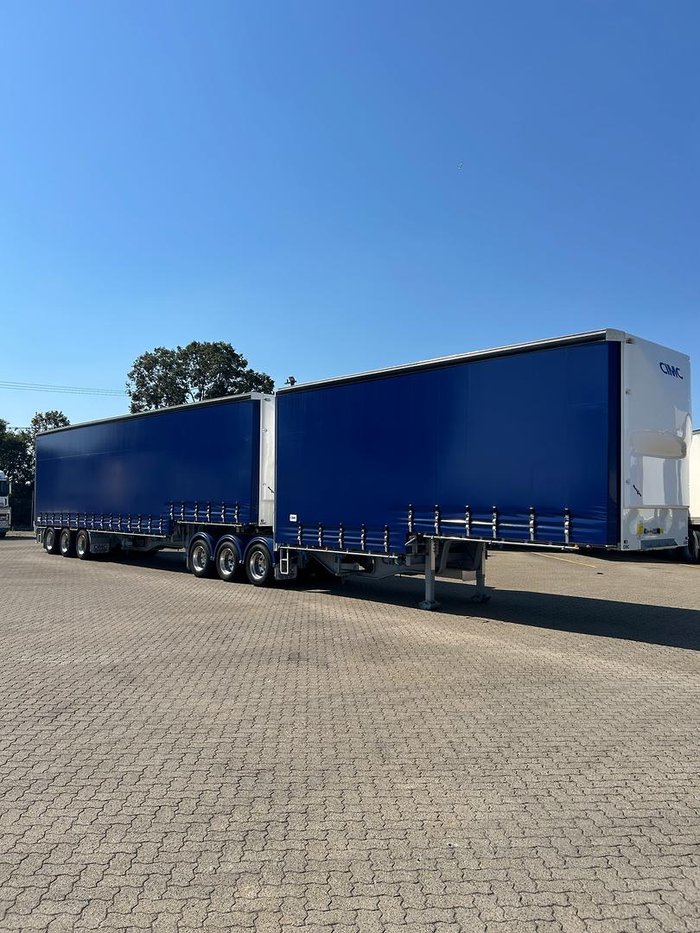 2025 CIMC 34 Pallet Drop Deck Mezz Curtainisder B Double, In Brisbane