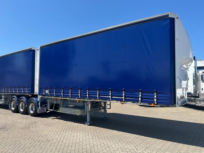 2025 CIMC 34 Pallet Flat Deck Curtainsider B Double, In Brisbane