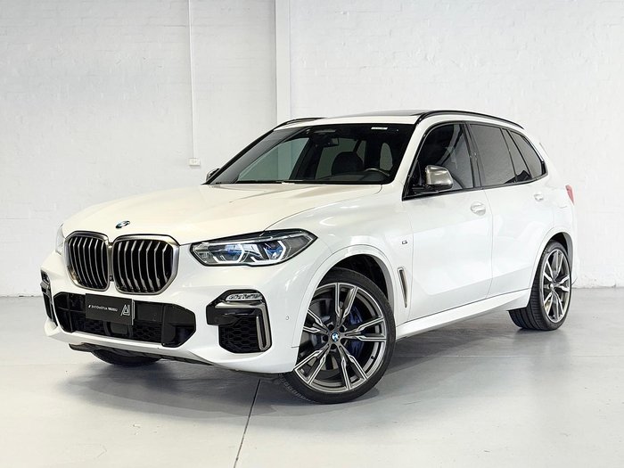 2019 BMW X5 M50d G05 4X4 Constant Mineral White