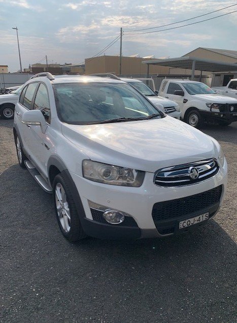 2013 Holden Captiva 7 LX CG Series II MY12 AWD SUMMIT WHITE