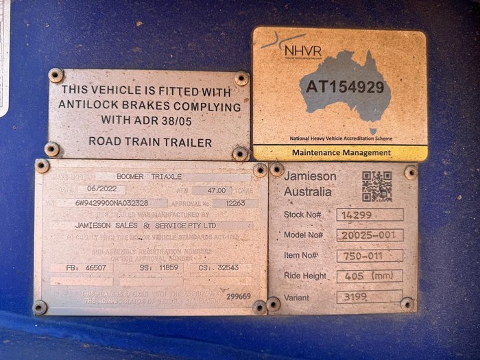 2022 Jamieson B Double Tipper Set