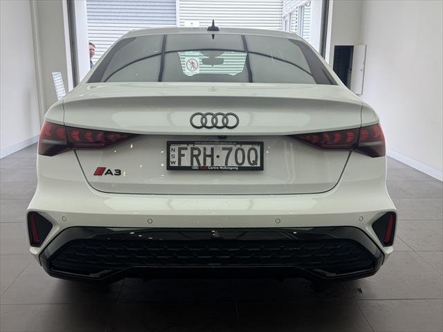2024 Audi A3 35 TFSI S line GY MY25 Glacier White