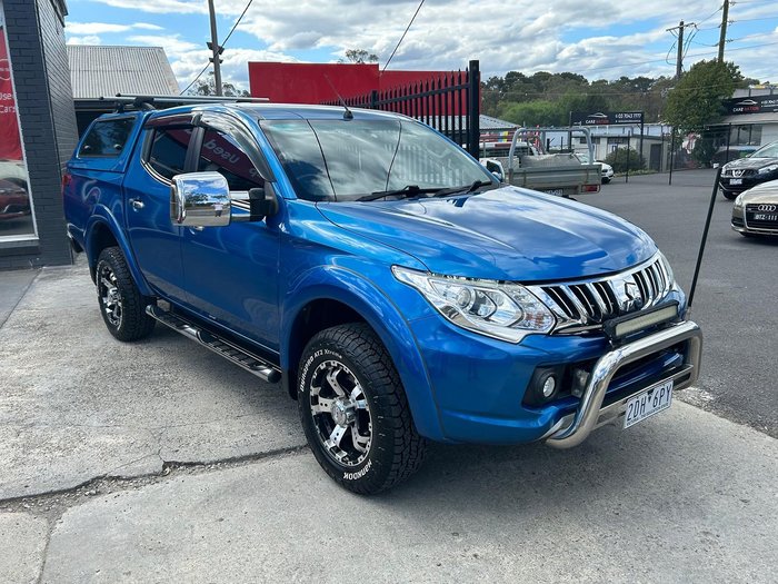 2016 Mitsubishi Triton GLS MQ MY16 4X4 Dual Range Impulse Blue