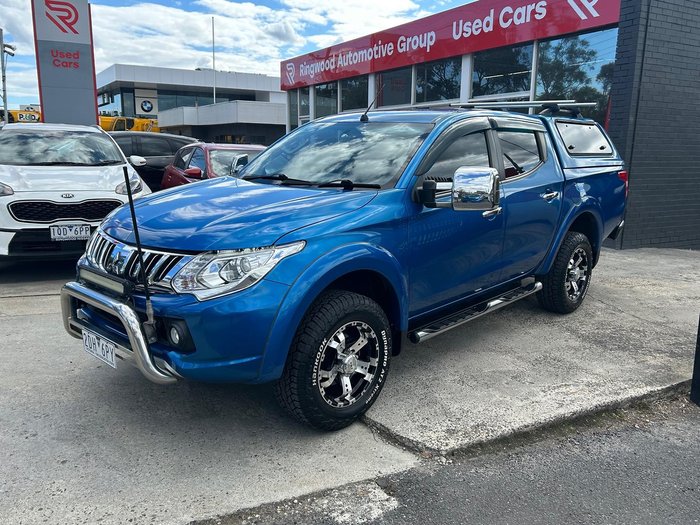 2016 Mitsubishi Triton GLS MQ MY16 4X4 Dual Range Impulse Blue