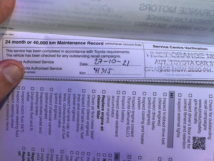 2019 Toyota Hilux SR Hi-Rider