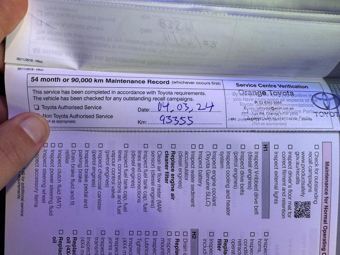 2019 Toyota Hilux SR Hi-Rider