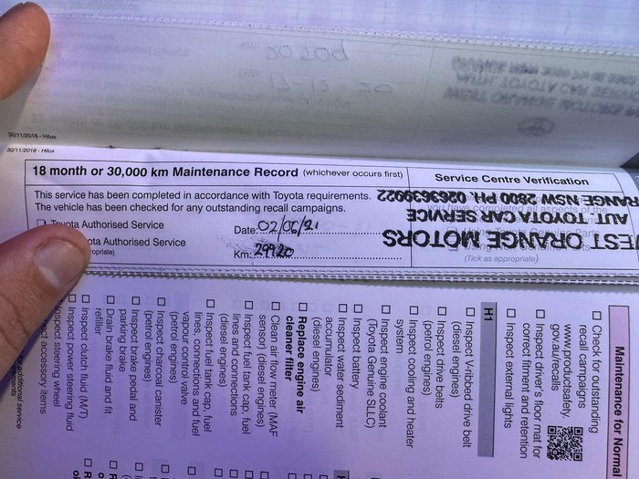 2019 Toyota Hilux SR Hi-Rider