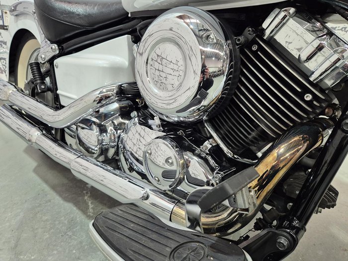 2009 Yamaha V-Star XVS650A Classic V-Star White