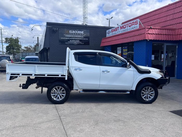2016 Mitsubishi Triton GLS MQ MY16 4X4 Dual Range White