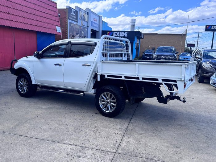 2016 Mitsubishi Triton GLS MQ MY16 4X4 Dual Range White