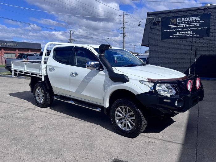 2016 Mitsubishi Triton GLS MQ MY16 4X4 Dual Range White