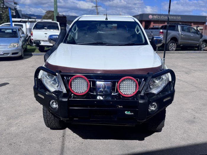 2016 Mitsubishi Triton GLS MQ MY16 4X4 Dual Range White