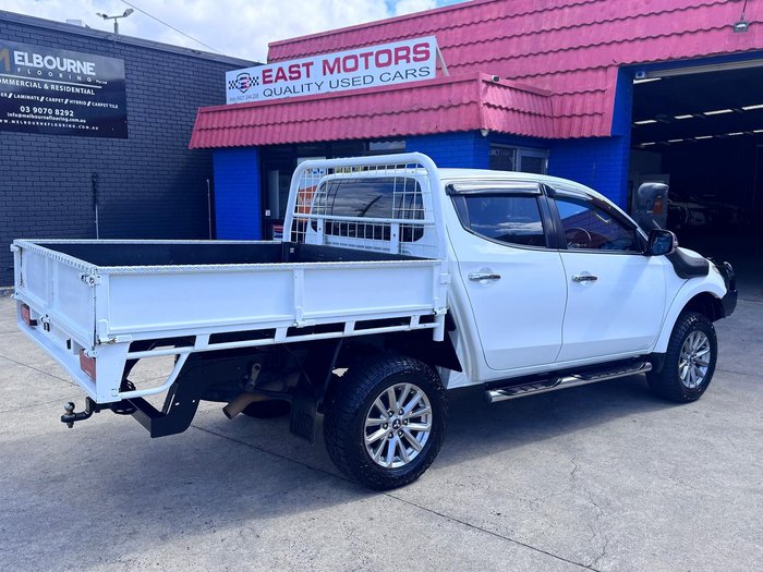 2016 Mitsubishi Triton GLS MQ MY16 4X4 Dual Range White