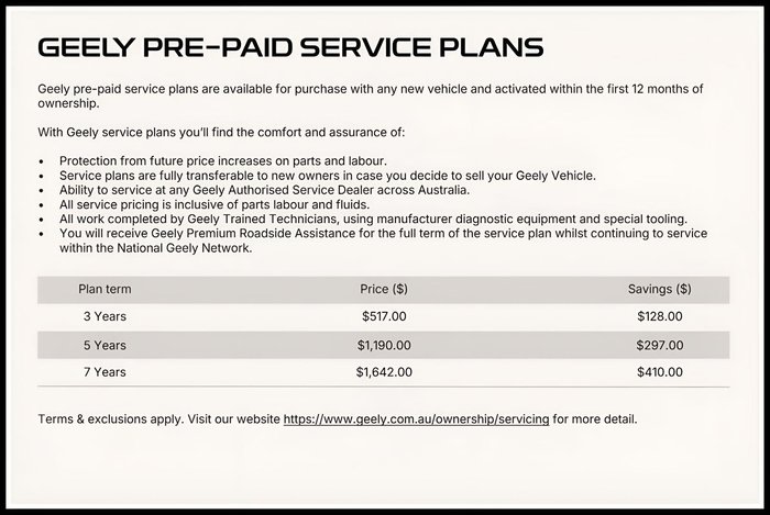 2025 Geely EX5 Inspire