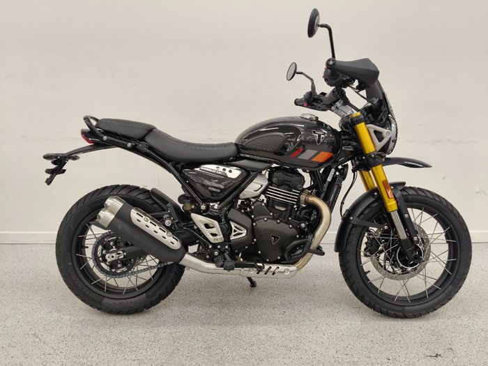 2026 Triumph SCRAMBLER 400 XC Storm Grey