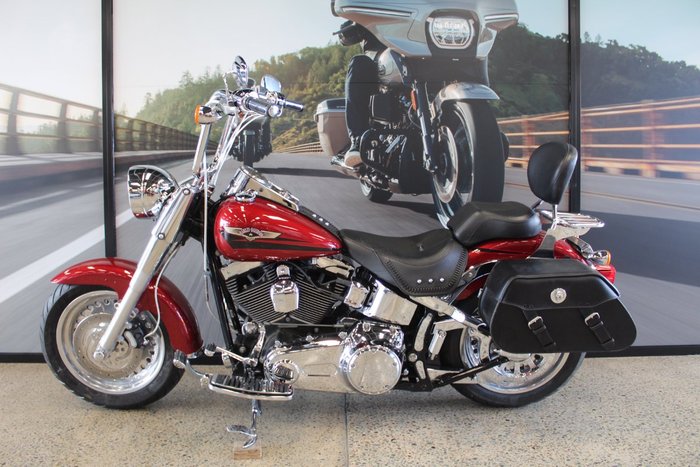 2007 Harley-davidson FLSTF FAT BOY RED
