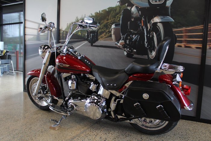 2007 Harley-davidson FLSTF FAT BOY RED