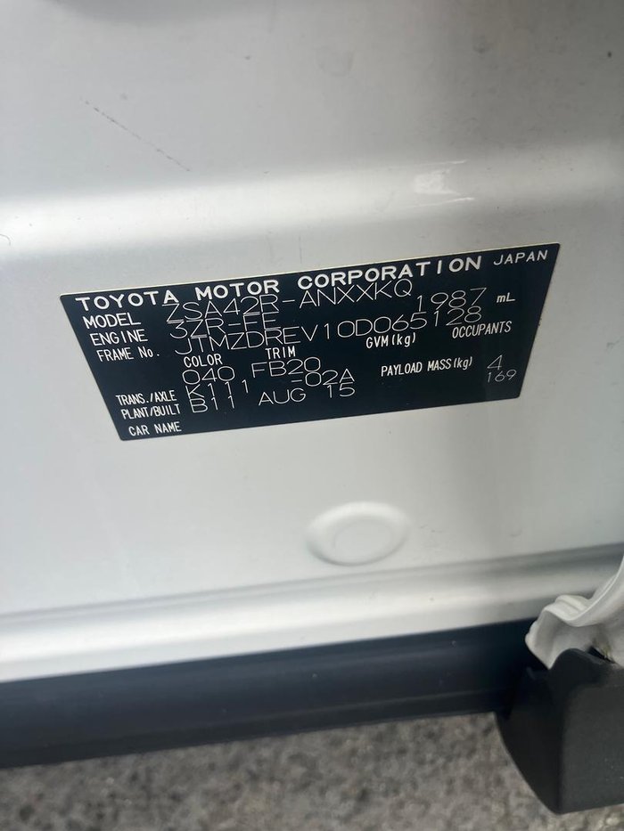 2015 Toyota RAV4 GX ZSA42R MY14 Glacier White