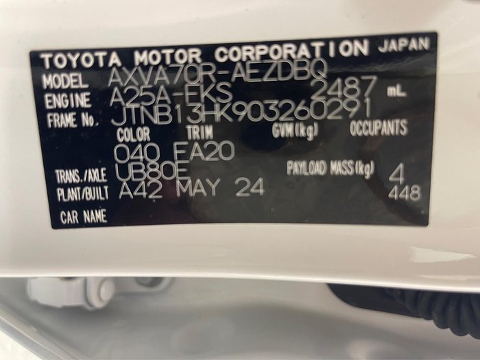 2024 Toyota Camry Ascent AXVA70R Glacier White