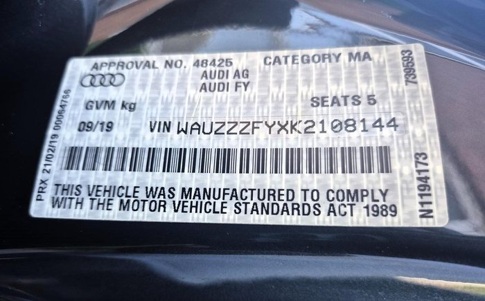 2019 Audi Q5 40 TDI sport FY MY20 4X4 On Demand Manhattan Grey