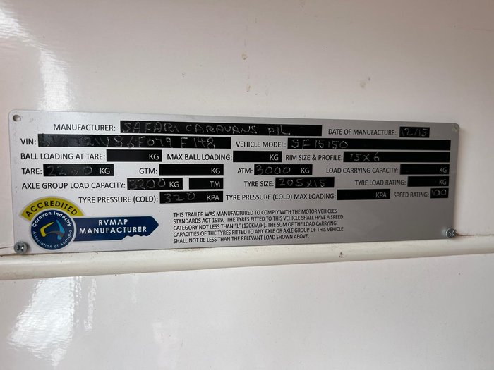 2015 Safari Caravans Delta 21