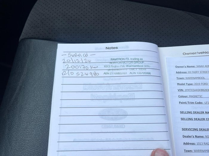 2019 Ford Endura ST-Line CA MY19 AWD Magnetic