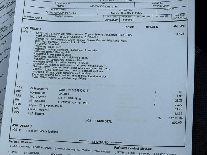 2022 Toyota Hilux Workmate