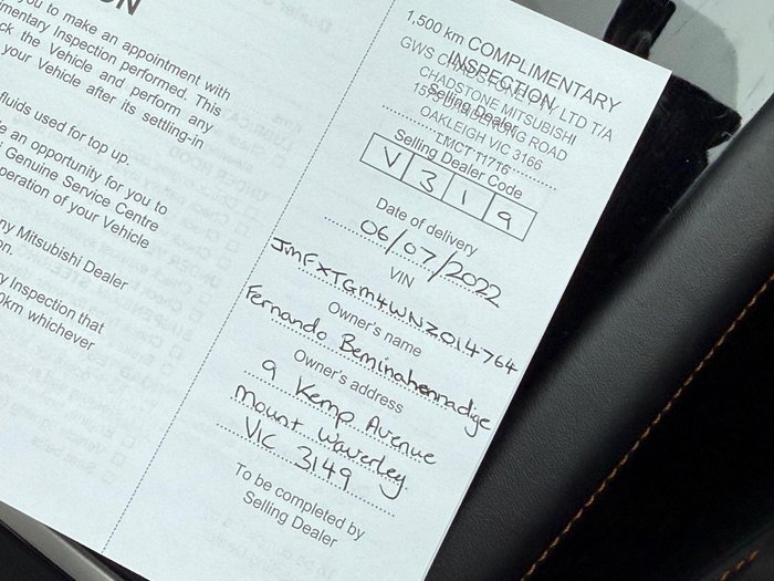 2022 Mitsubishi Outlander Exceed Tourer