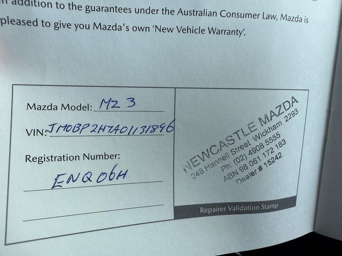 2021 Mazda 3 G20 Pure