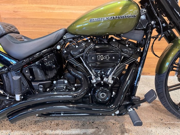 2022 Harley-davidson FXBRS BREAKOUT (114) MINERAL GREEN DENIM