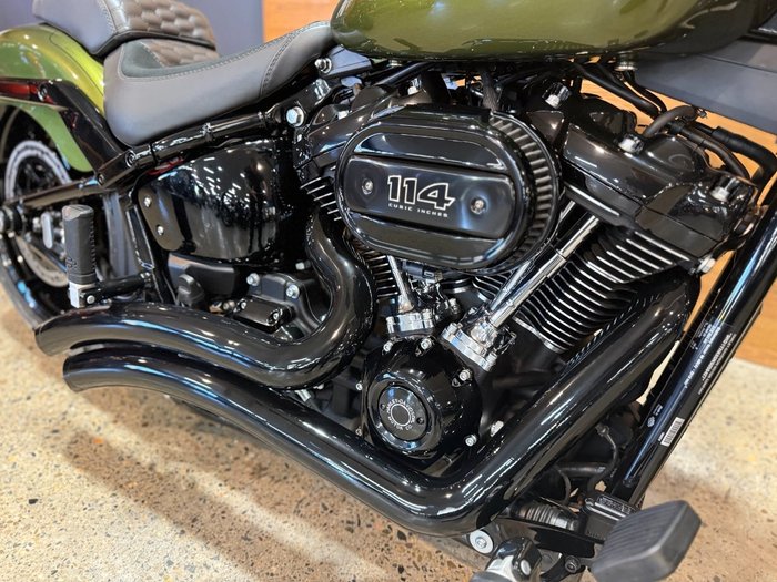 2022 Harley-davidson FXBRS BREAKOUT (114) MINERAL GREEN DENIM