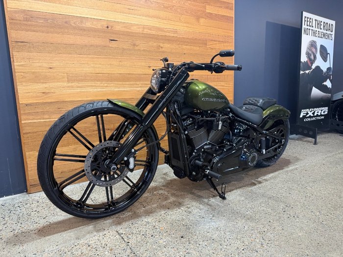 2022 Harley-davidson FXBRS BREAKOUT (114) MINERAL GREEN DENIM