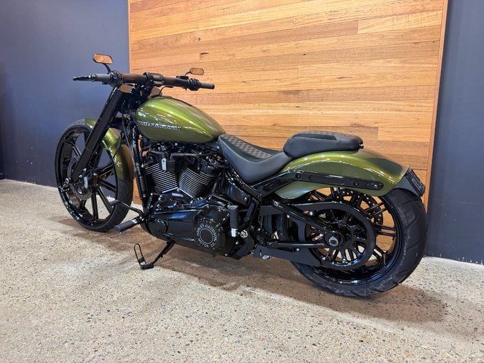 2022 Harley-davidson FXBRS BREAKOUT (114) MINERAL GREEN DENIM