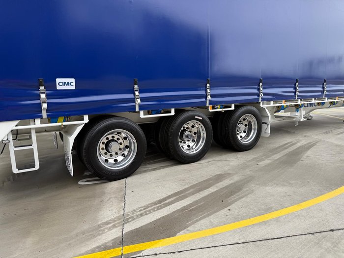 2025 CIMC 34 Pallet Drop Deck Mezz Curtainsider B Double 