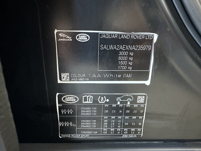 2022 Land Rover Range Rover Sport P575 SVR Carbon Edition