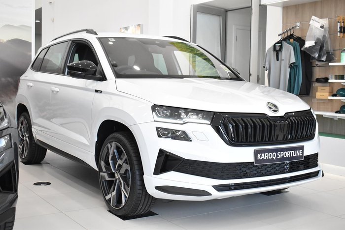 2024 SKODA Karoq 110TSI Sportline NU MY24 Moon White
