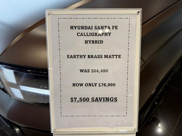 2026 Hyundai Santa Fe Hybrid Calligraphy MX5.V2 MY26 AWD