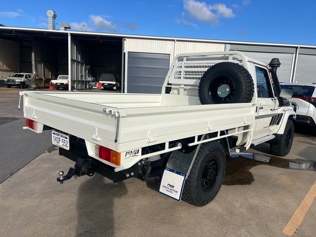 2022 Toyota Landcruiser Military LC70 T/D Single Cab Chassis GXL French Vanilla