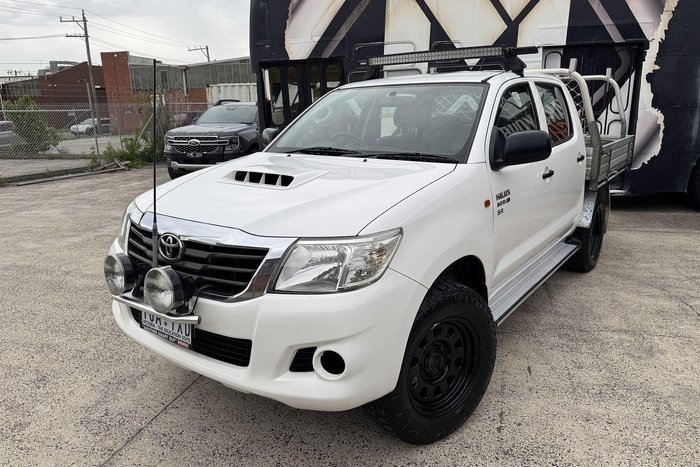 2012 Toyota Hilux SR KUN26R MY12 4X4 Glacier White